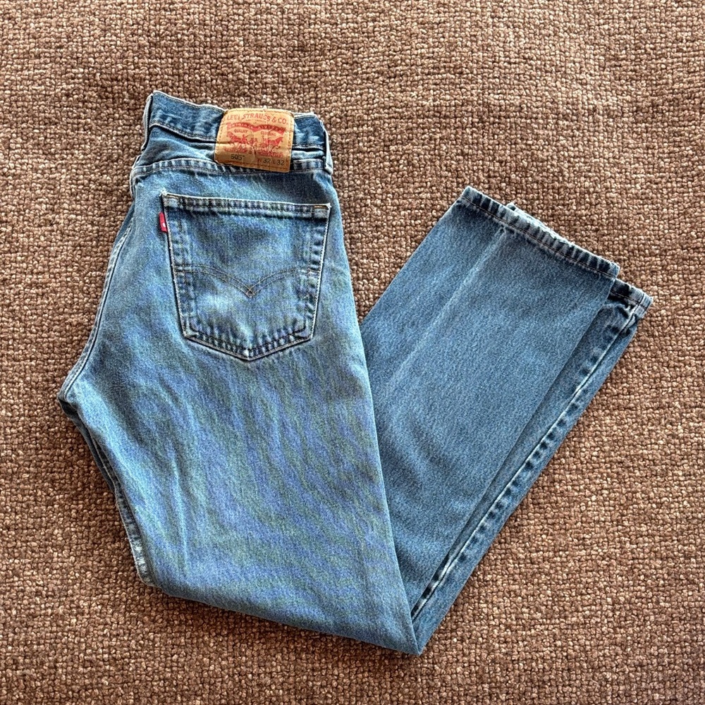 Levi's Blue Classic Straight-Leg Jeans